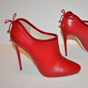 JIMMY CHOO BACK BOW HEELS BOOTIES